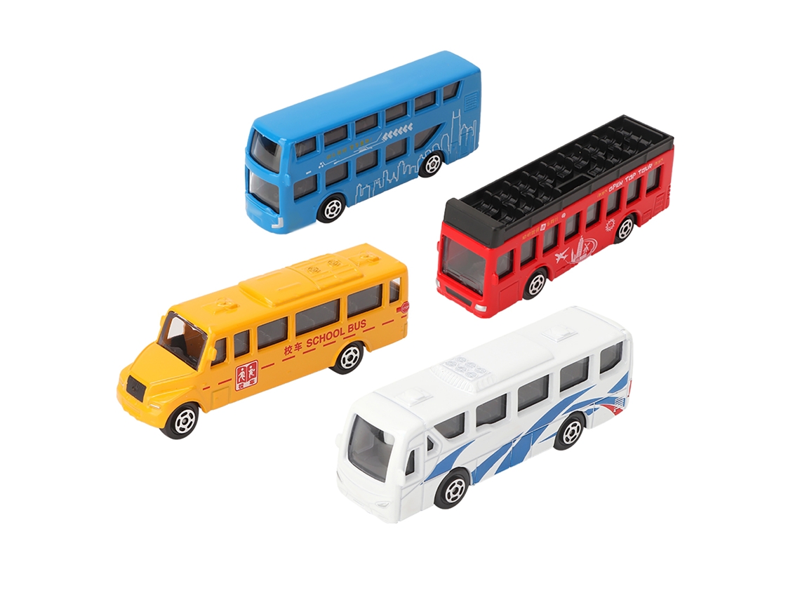 Primerox conjunto de 4 Carros Miniatura 1/87 em Metal e Plástico Brinquedo Presente para Crianças Meninos