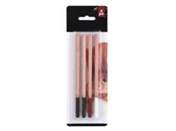 Conjunto De 4 Lápices De Carboncillo Coloridos Para Dibujo, Sombreado, Coloreado Y Mezcla De Capas Para Principiantes