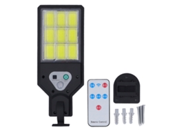 Luz Solar Com Sensor De Movimento Cob Branca Ip64 À Prova D'água Controle Remoto