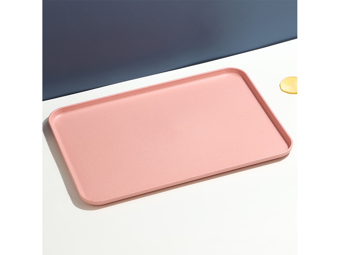 (rosa G) Bandeja Retangular De Plástico Para Uso Em Restaurantes E Residências, Ideal Para Colocar Chá E Copos.