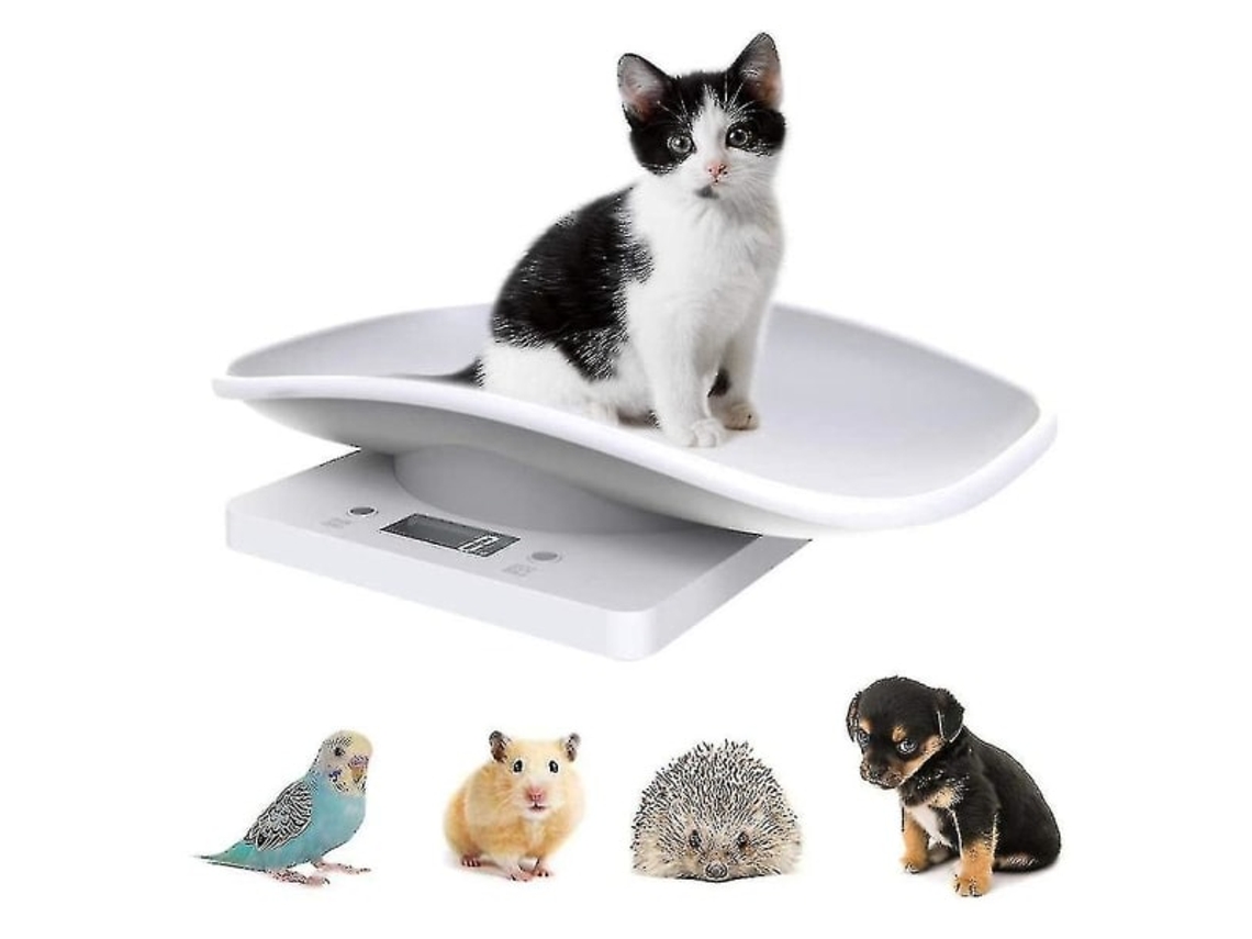 Balança Digital para Animais de Estimação, Eletrônica de Cozinha com Visor Lcd, Capacidade de 10 Kg/22 Lb AQUAFORGE