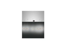 Lustre Pendente Arabella Led em Metal e Vidro Soprado Ambra 3547-46-125 FABAS LUCE