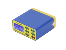 Cargador Rápido De 6 Puertos Com Tela Digital E Dissipação Rápida De Calor Para Telefones E Pc Eu 100‑240v