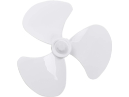 Peça De Reposição Para Hélice Ventilador Plástico, Compatível Com Ventiladores De Pedestal Ou Mesa 16 Polegadas, Cor Branca