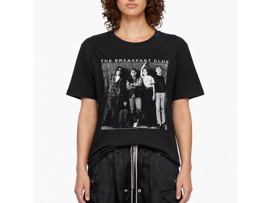 Rockinstone Breakfast Club Movie Bw Black Adult T-shirt Size:xl