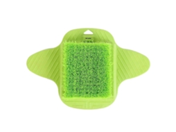Escova De Pés Esfoliante Limpeza Massageador Spa Para Chuveiro Com Gancho Verde
