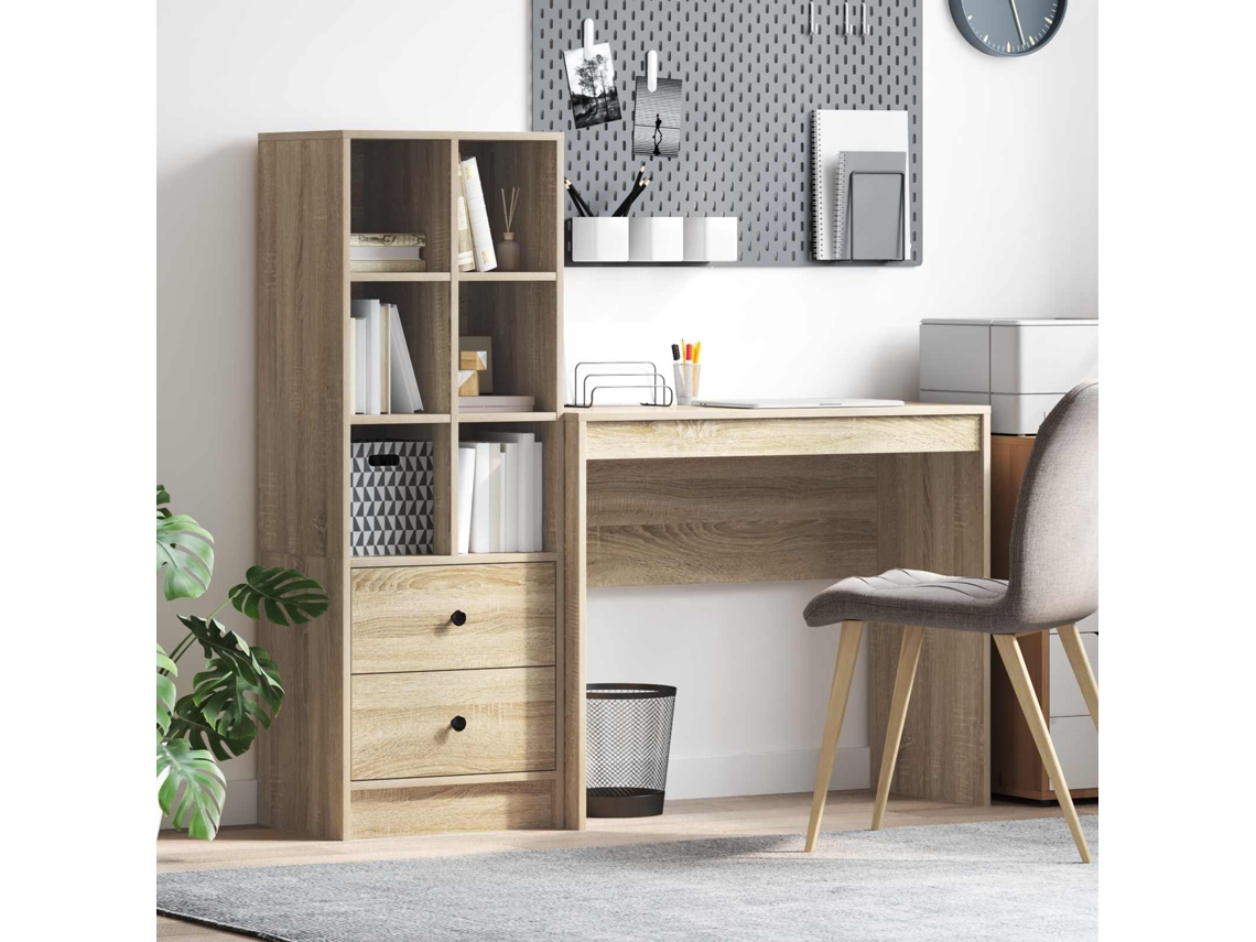 Vidaxl Mesa Carvalho Sonoma 135,5 X 40 X 127 Cm 2 Unid.