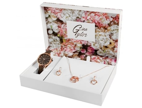 Conjunto Relógio + Joalharia GINA TAYLOR