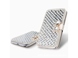 Capinha LAXISCREED Iphone Silk Flash Diamante Prateada