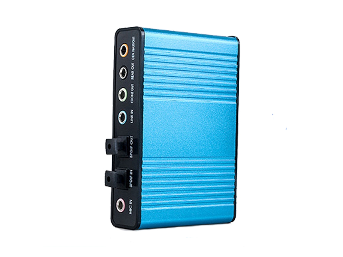 Placa de Som LAXISCREED Usb 5.1 Fibra Óptica