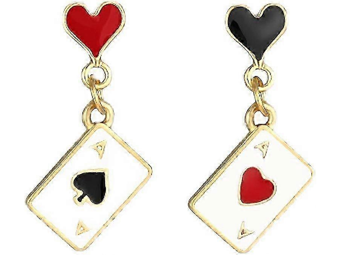 Brincos Pendentes De Relógio E Pôquer, Pentagrama Longo, Para Mulheres E Presentes