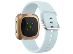 Pulseira De Silicone Macia Para Fitbit Versa 3 / 4 / Sense / Sense 2 - Azul Bebê - Kalebol Klb-sxkgj-001