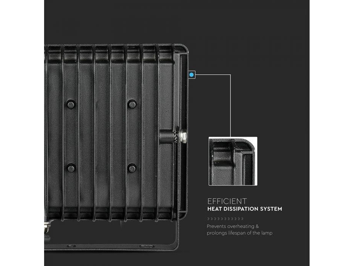 Projector Led 20W E-Series Preto Branco Quente