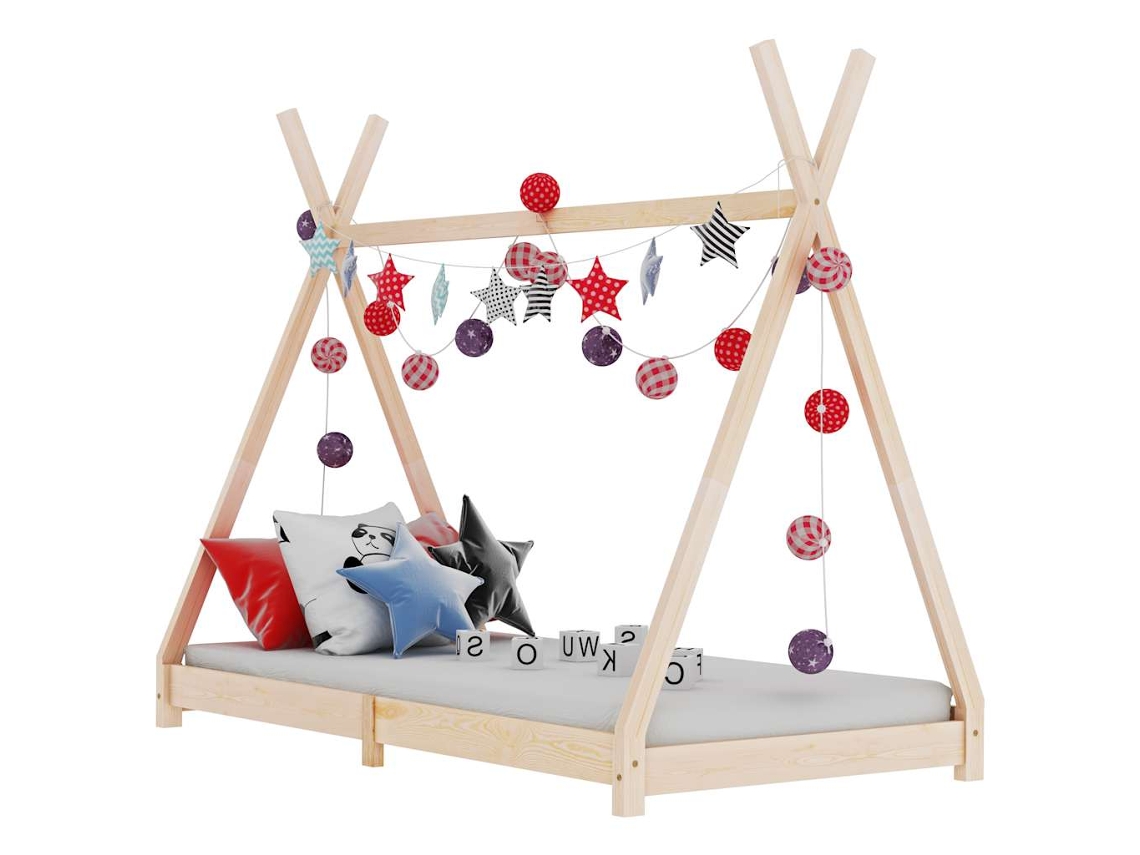 Vidaxl Estrutura De Cama Para Crianças 80x160 Cm Pinho Maciço