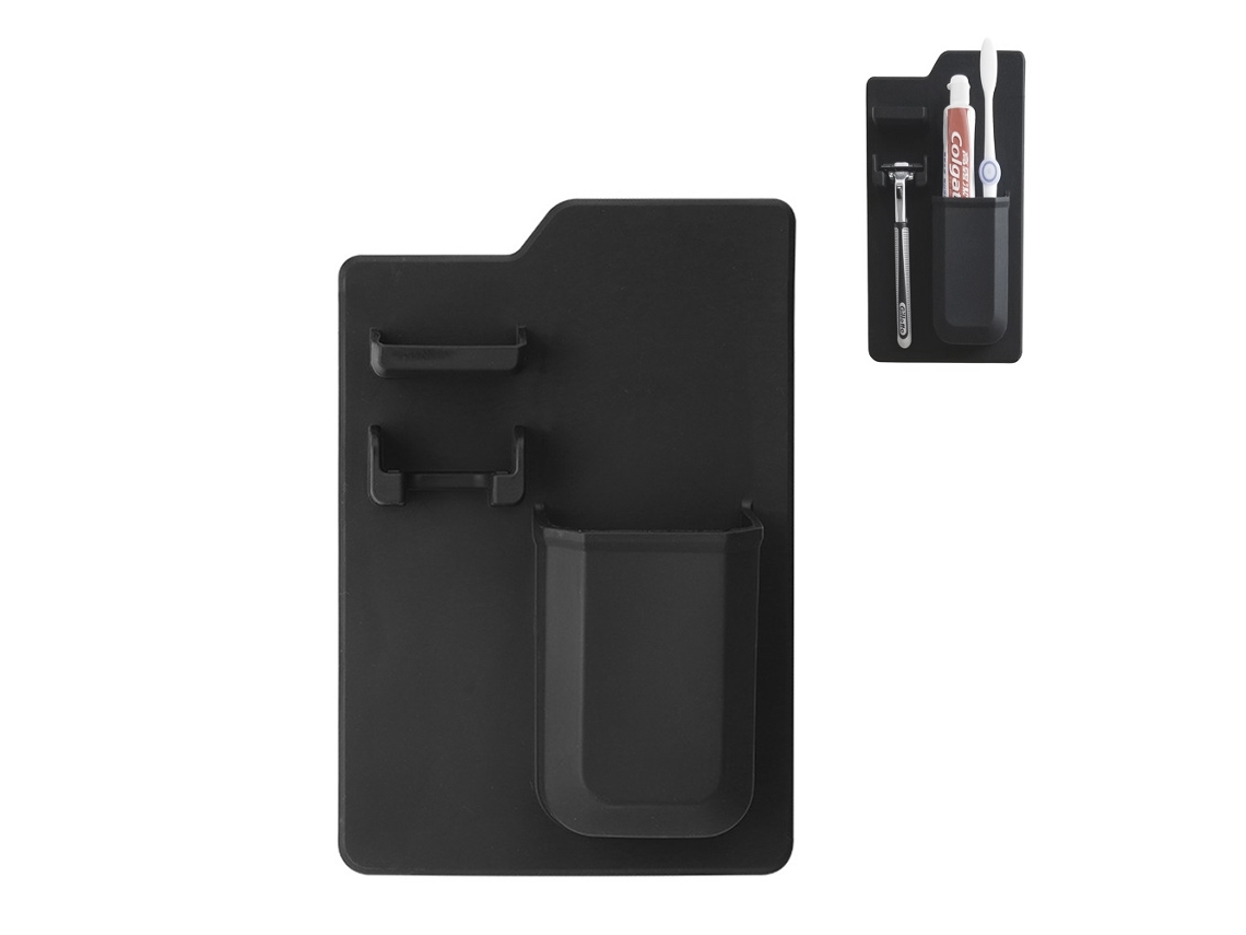 KOFIHETY Porta Escova E Lâmina Com Tecnologia De Aderência Em Silicone, Removível E Reutilizável