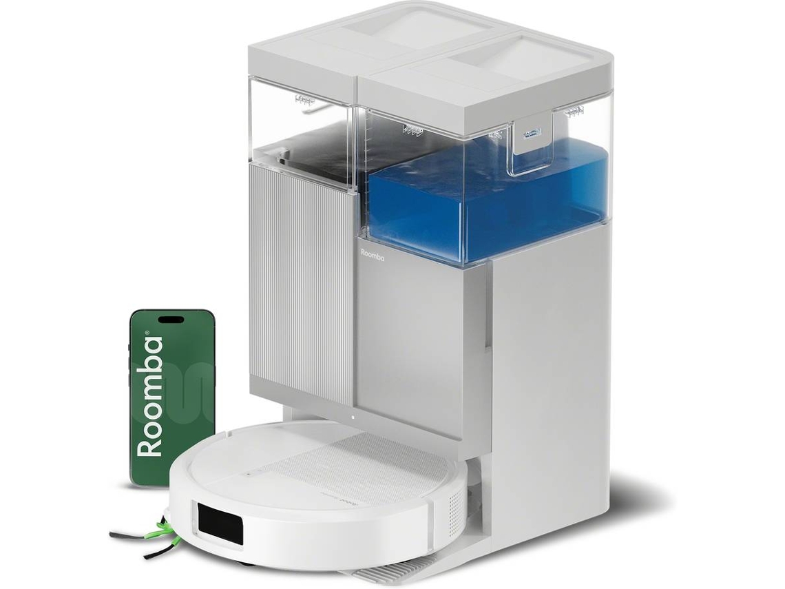 Aspirador Robô IROBOT Roomba® 415 Combo+ AutoWash™ dock (Autonomia: 295 min - Branco)