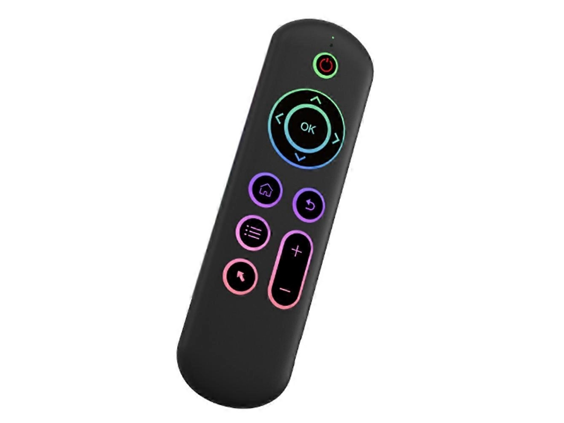 Mouse Aéreo M5 Ir 2.4g Com Touchpad Remoto Para Android Tv Box, Pc, Mini Teclado Sem Fio E Mouse Voador (com Retroiluminação Colorida)_glo