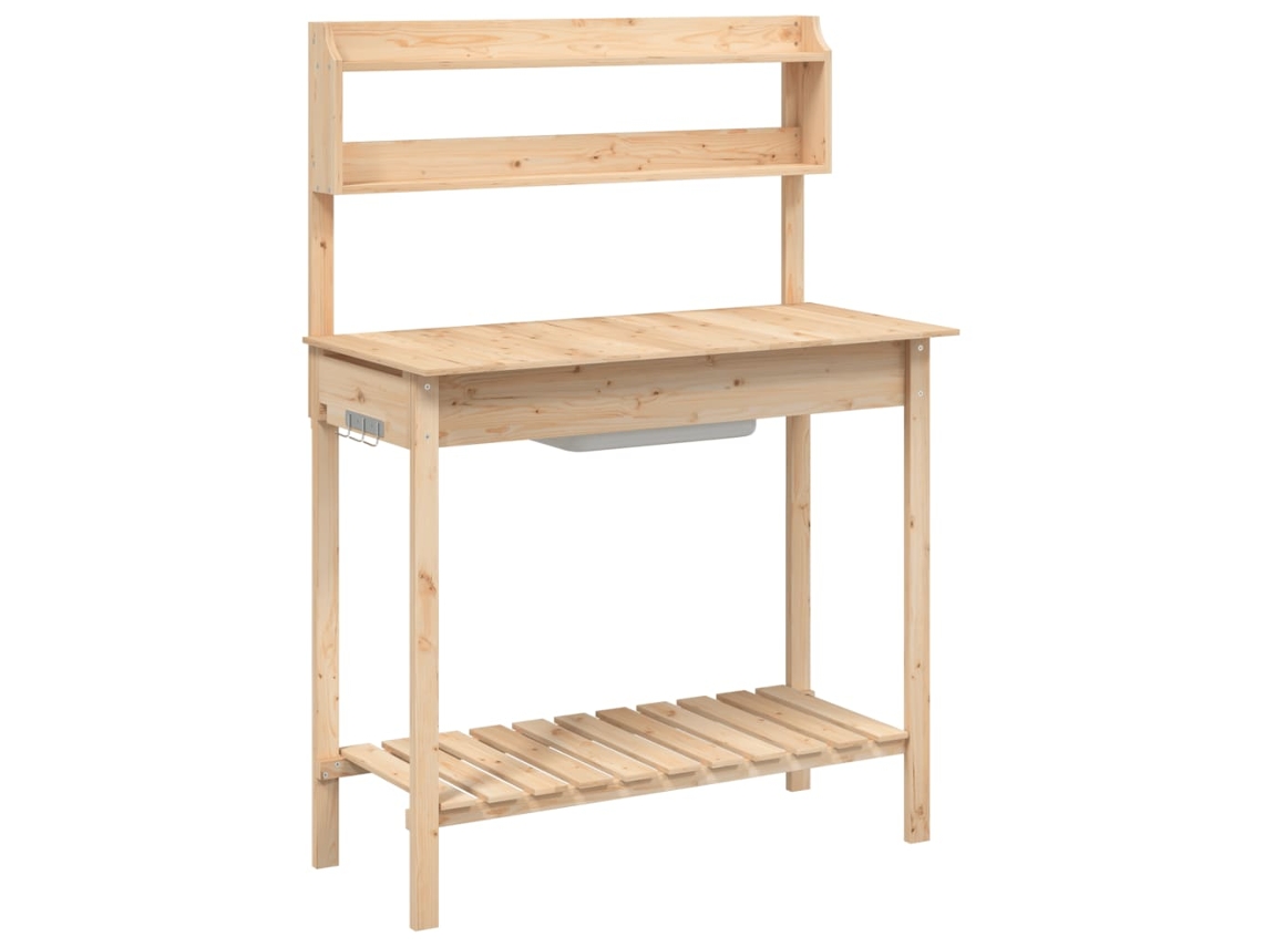Mesa de Cultivo VIDAXL Marrom Madeira 147.5X44X139.5 Cm
