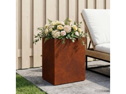 Vidaxl Vaso De Jardim Ferro Enferrujado 40 X 30 X 40 Cm Aço Corten