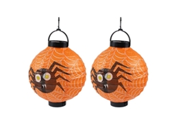 2 Peças de Lanterna de Aranha Brilhante para Decorações de Halloween ALLINLESS