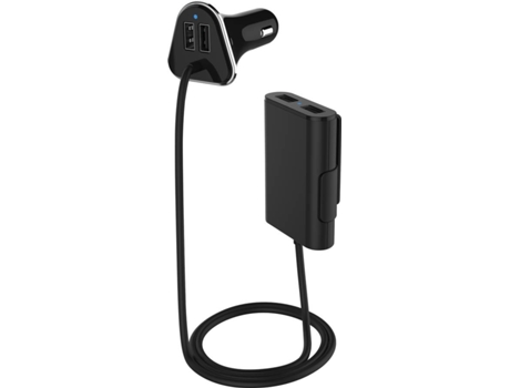 Carregador Auto NK NK-GC3095-DB — 2 Portas USB + Cabo 2 Portas USB
