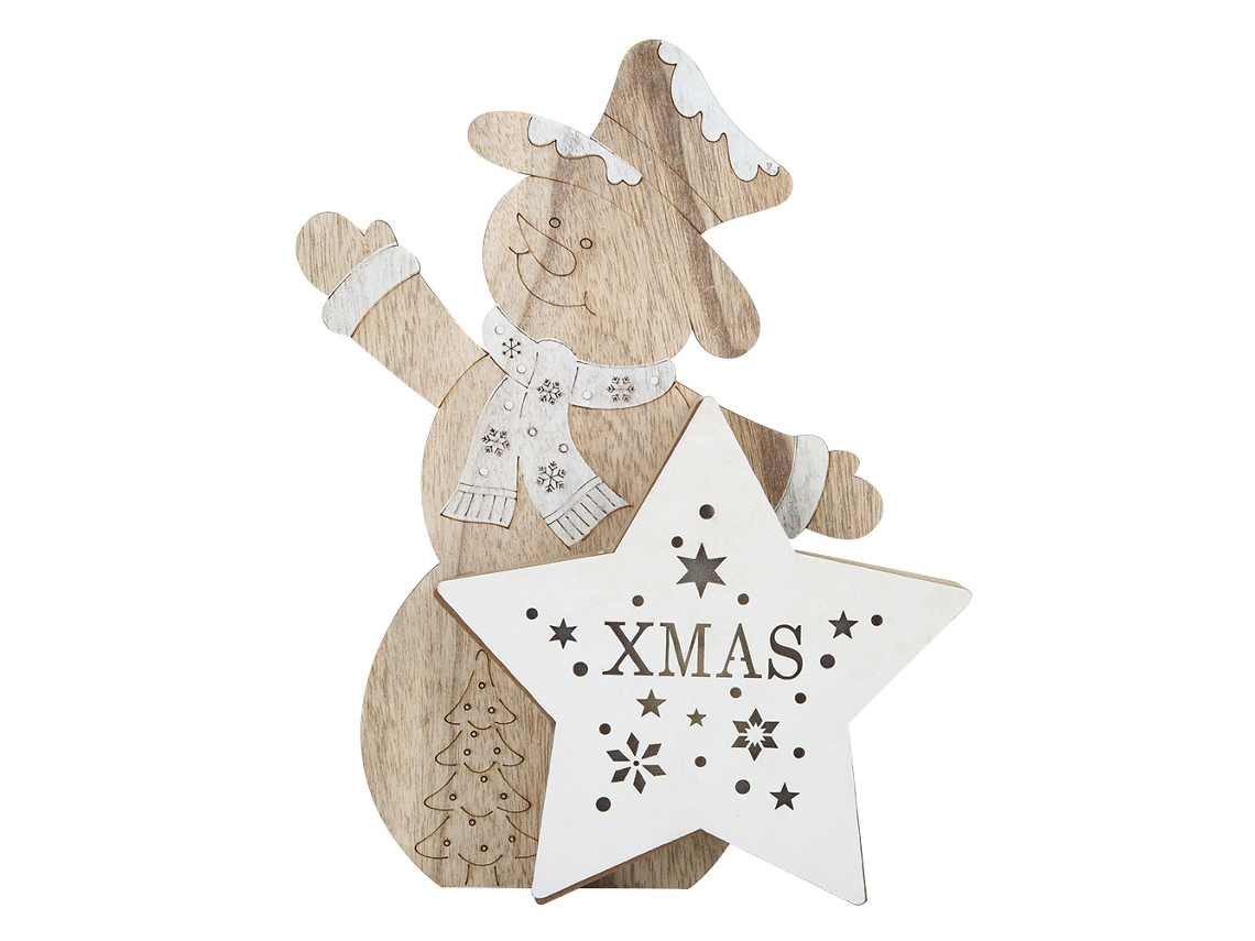 Laxiscreed Decoração De Natal Com Enfeites Luminosos, Boneco De Neve E Pendentes Para Festas