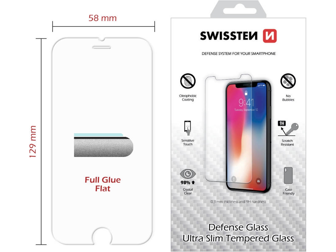 Pelicula de Vidro SWISSTEN iPhone SE«iPhone 8«iPhone 7