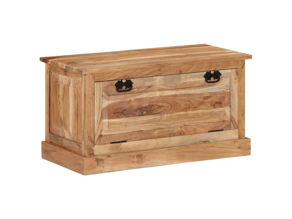 Shoe Storage Bench Vidaxl Marrom Madeira De Acácia (n/a)