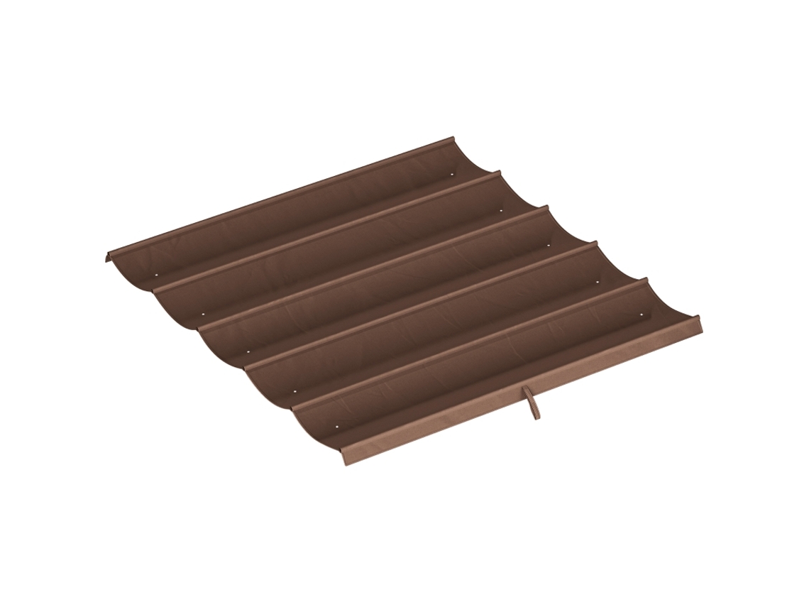 Cobertura Pérgola 3x3m Retrátil Poliéster Café BRAVENTO