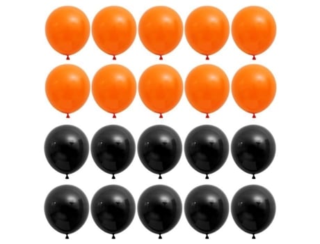 2 Conjuntos/200 Peças Balão de Halloween Balões de Látex de 10 Polegadas Balão Decorativo-Bomba para Itens de Balão-Decoração de Festa ETEREAUTY