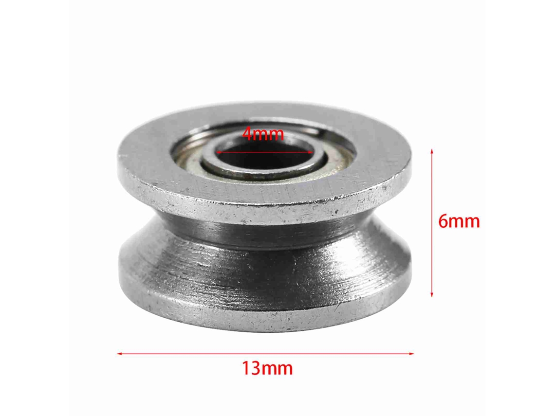 Laxiscreed 10 Peças De Polias De Esferas V-groove V624zz Para Sistemas De Movimento Linear