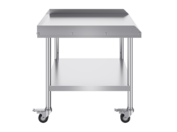Mesa De Trabalho Succebuy Em Aço Inoxidável De 30 X 36 Polegadas Com 4 Rodízios Para Preparação De Alimentos Comerciais