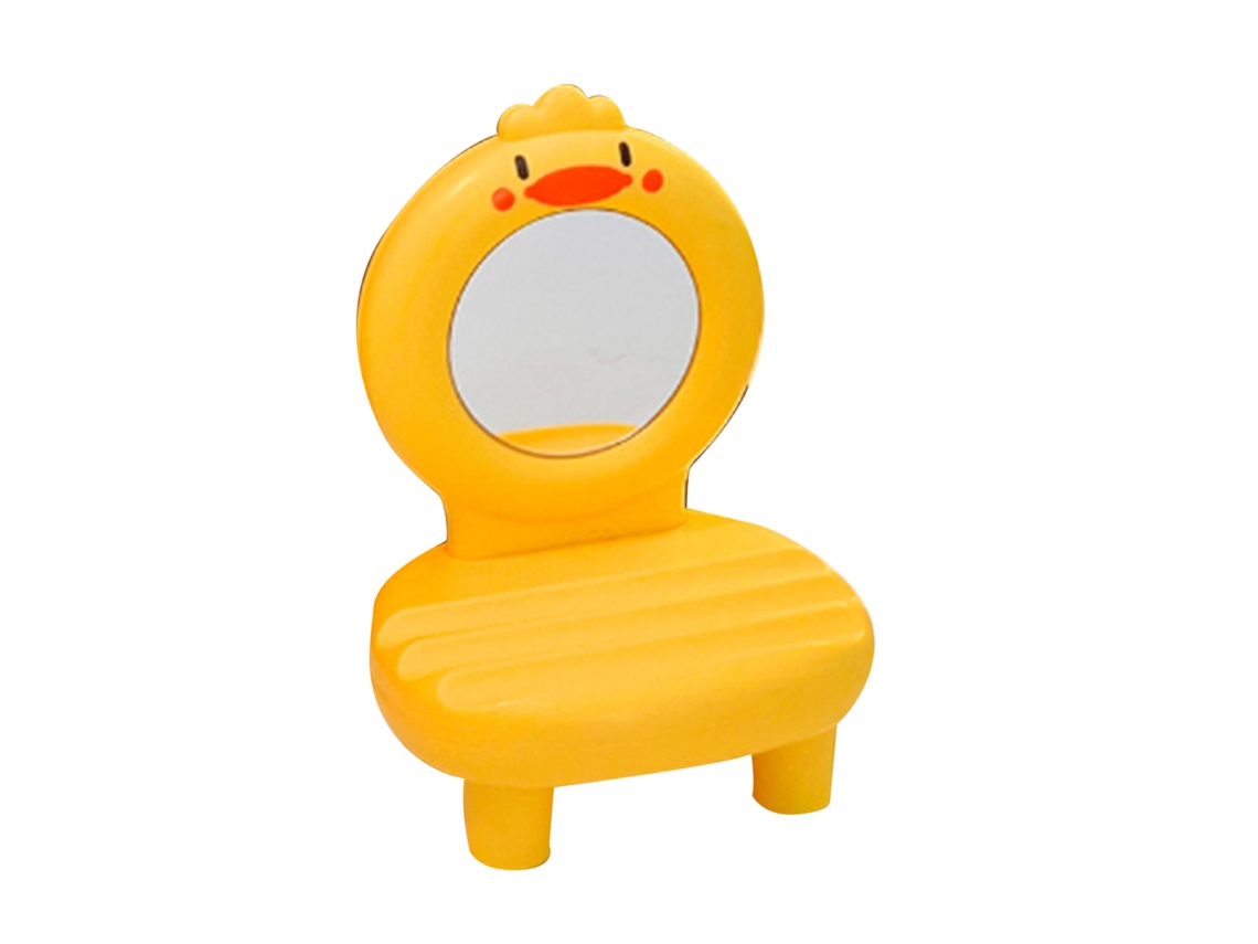 Suporte de mesa Baok em formato de animal para celular e tablet, pôster fofo, ângulo ajustável, amarelo, para casa, escritório e viagens.