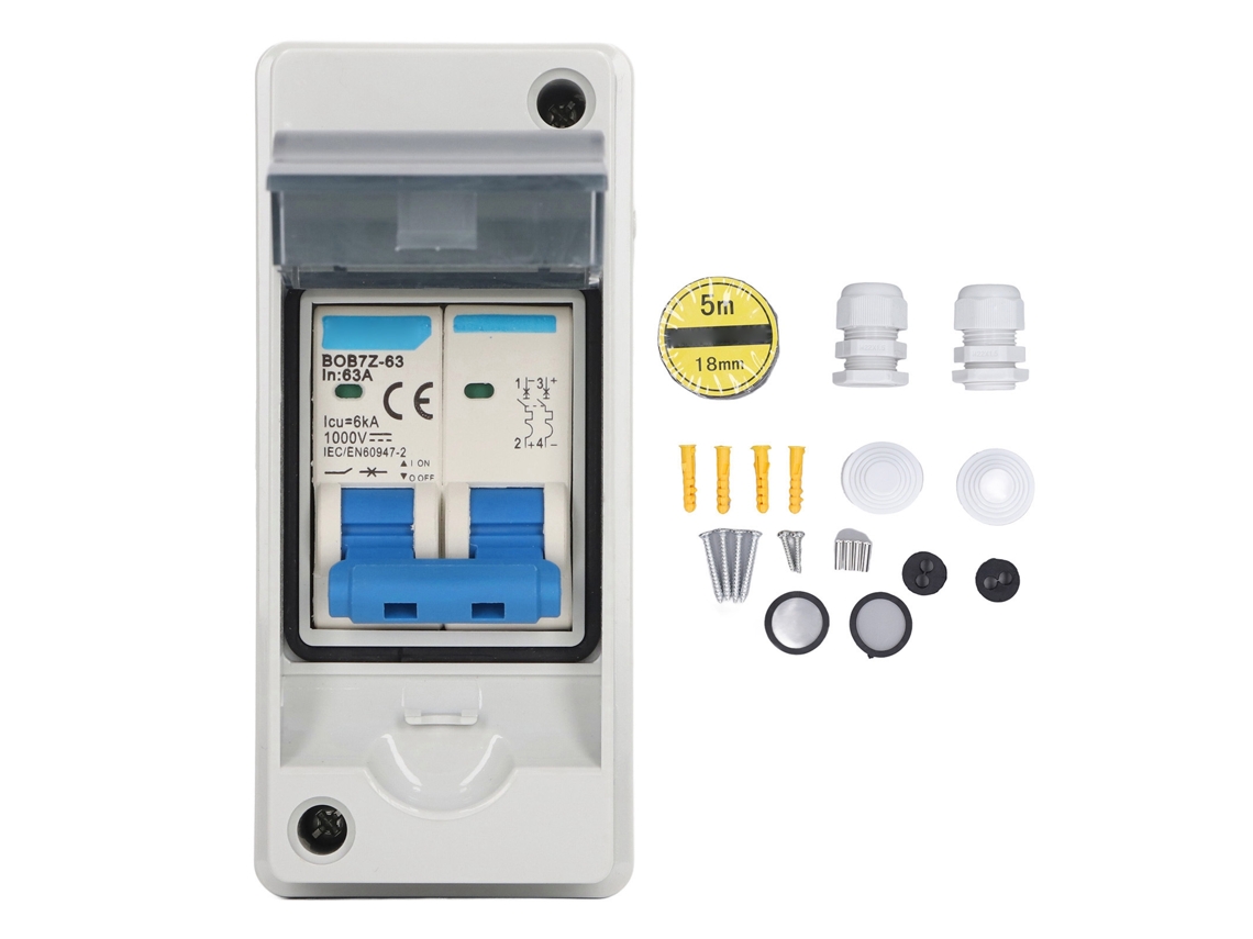 Interruptor de Desconexão Solar Fotovoltaica Ip65 63a 1000v | S/MARCA
