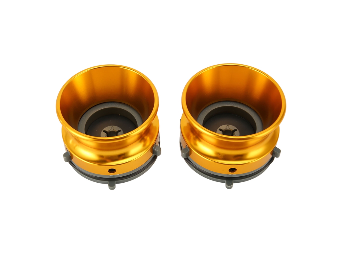 Adaptador Nab Hub 1/4 10 Polegadas Aço Alumínio Universal Para Studer Revox Akai Teac 2pcs Dourado