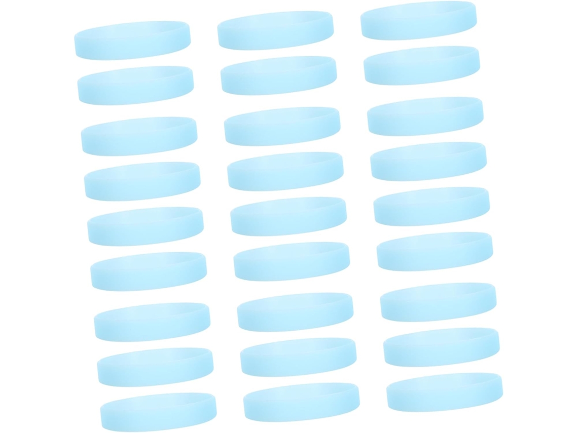 Conjunto de 40 pulseiras de silicone luminosas que não escurecem