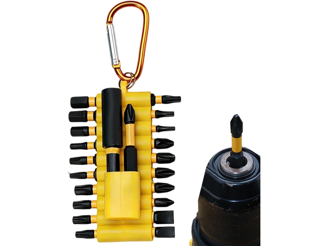 Conjunto De Bits De Chave De Fenda Multifuncionais Com Encaixe Hexagonal E Bits Magnéticos De 1/4 De Polegada.