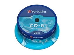 VERBATIM CD-R 700MB 52X EXTRA PROTECCTION  SPINDLE 25