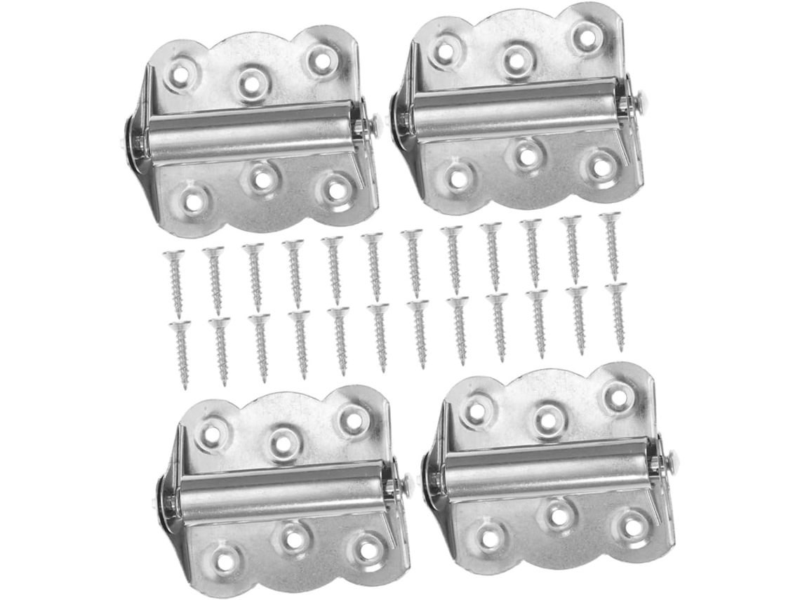 Conjunto De 4 Dobradiças Borboleta Reforçadas Em Aço Inoxidável Com