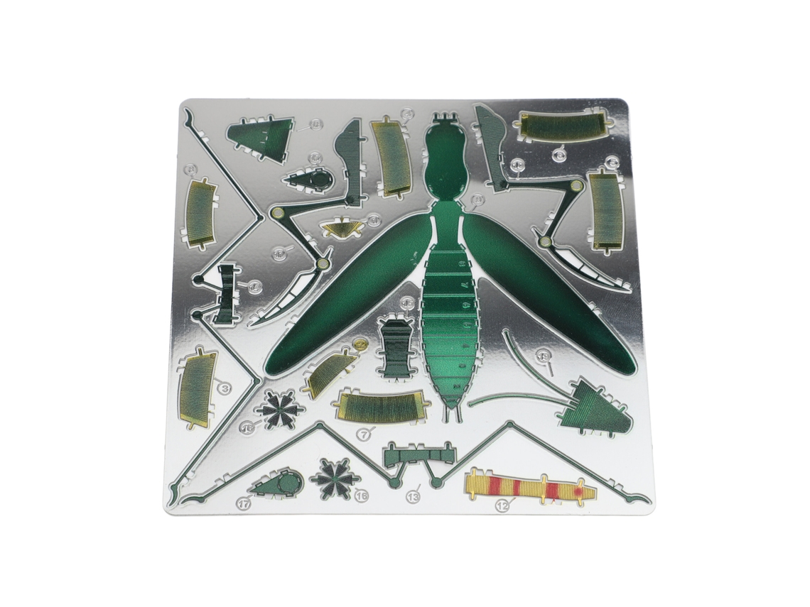 Puzzle de Metal 3d Mantis Decorativo e Entretenimento
