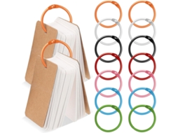 70 Metal Rings Fichário, Duráveis E Fáceis De Abrir, Ideais Cadernos, Pastas E Fichas Escolares
