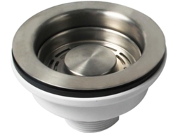Cesto De Ralo Para Pia Cozinha 114 Mm, Acessório Furo 83 A 90