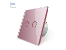Controlador LEDBOX de persianas táctil frontal rosa