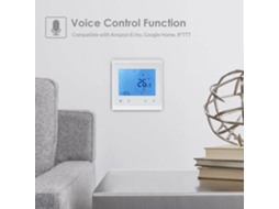 Termostato Programável Primerox para Aquecimento Elétrico, Controle por Voz e App