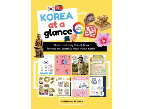 Livro Korea At A Glance Quick And Easy Visual Book To Help You Learn And Understand Korea ! De Fandom Media (inglês)