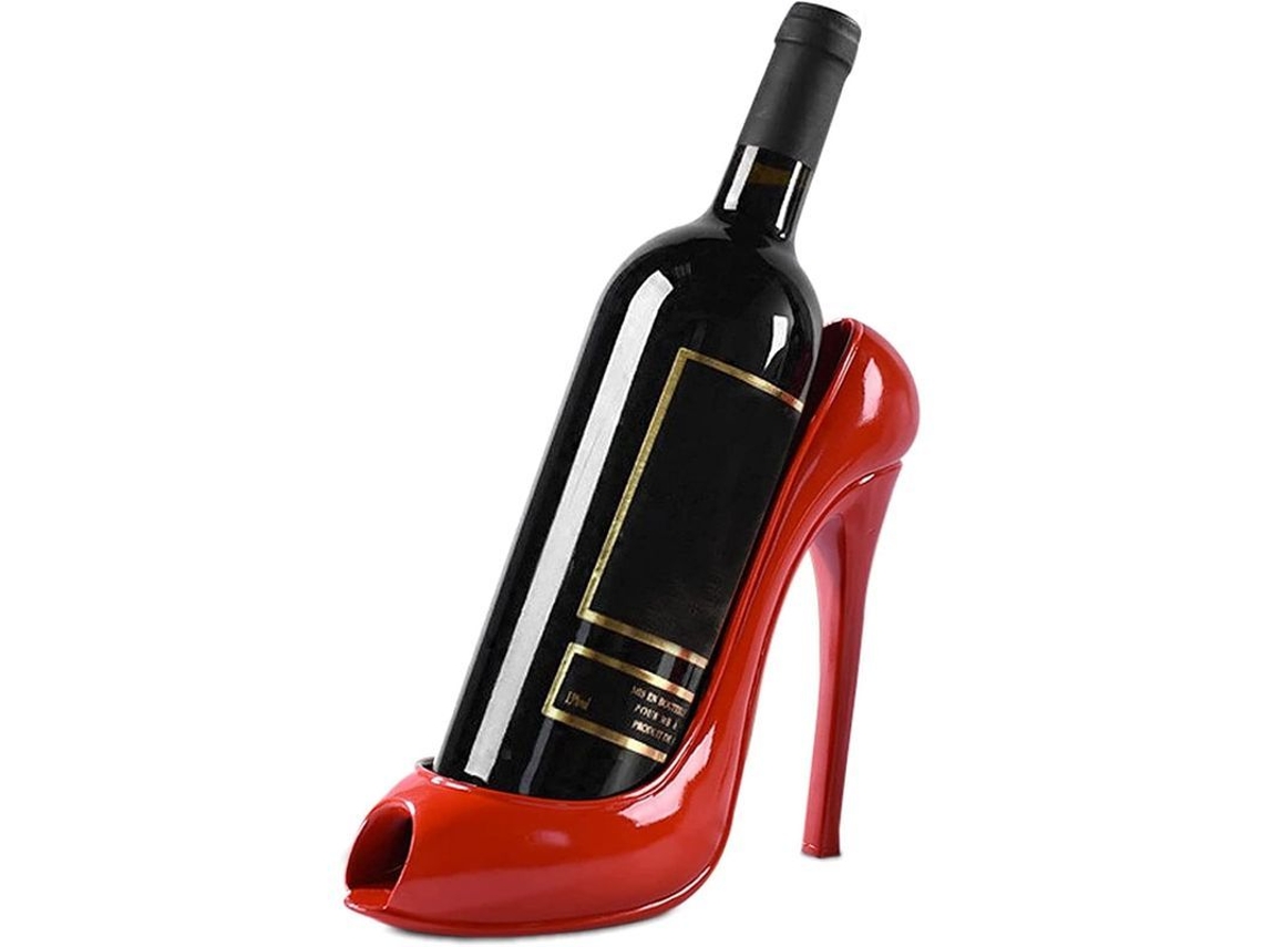 Repisa De Vinho Estilo Sapato De Salto Alto, Repisa De Garrafas Europeia Para Decoração Residencial (vermelho)