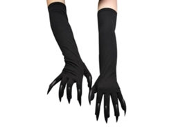 Guantes De Halloween Em Forma De Patas De Gato Para Fantasias E Cosplay, Com Unhas Longas
