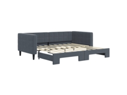 Daybed With Trundle, Daybeds With Trundles Vidaxl Cinzeto Veludo (90 X 190 Cm)