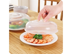 Tapa Para Microondas Transparente Material Pp Protector De Alimentos 17cm