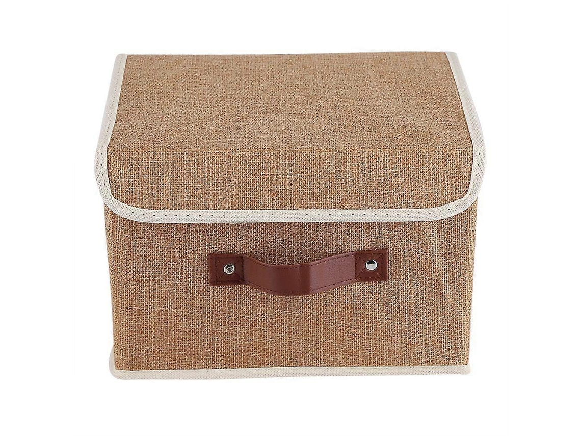 Caixa De Tecido Dobrável Para Guardar Roupas, Livros, Brinquedos E Outros Itens Domésticos Olysi Shop (marrom)